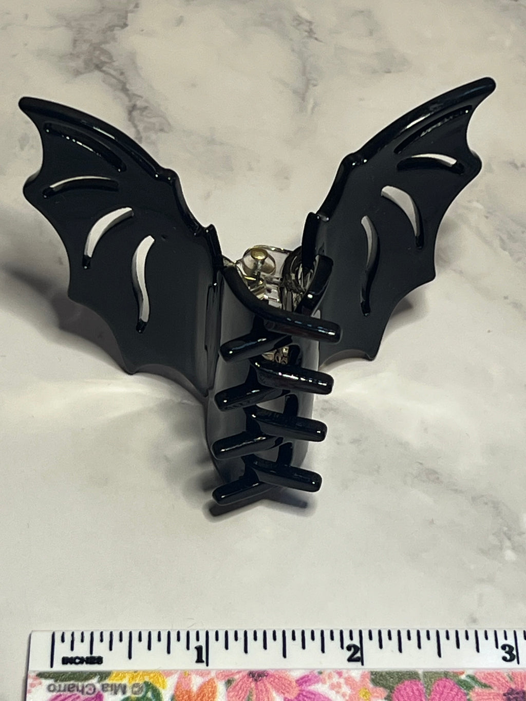 Hair Claw / Clip - Black Bat