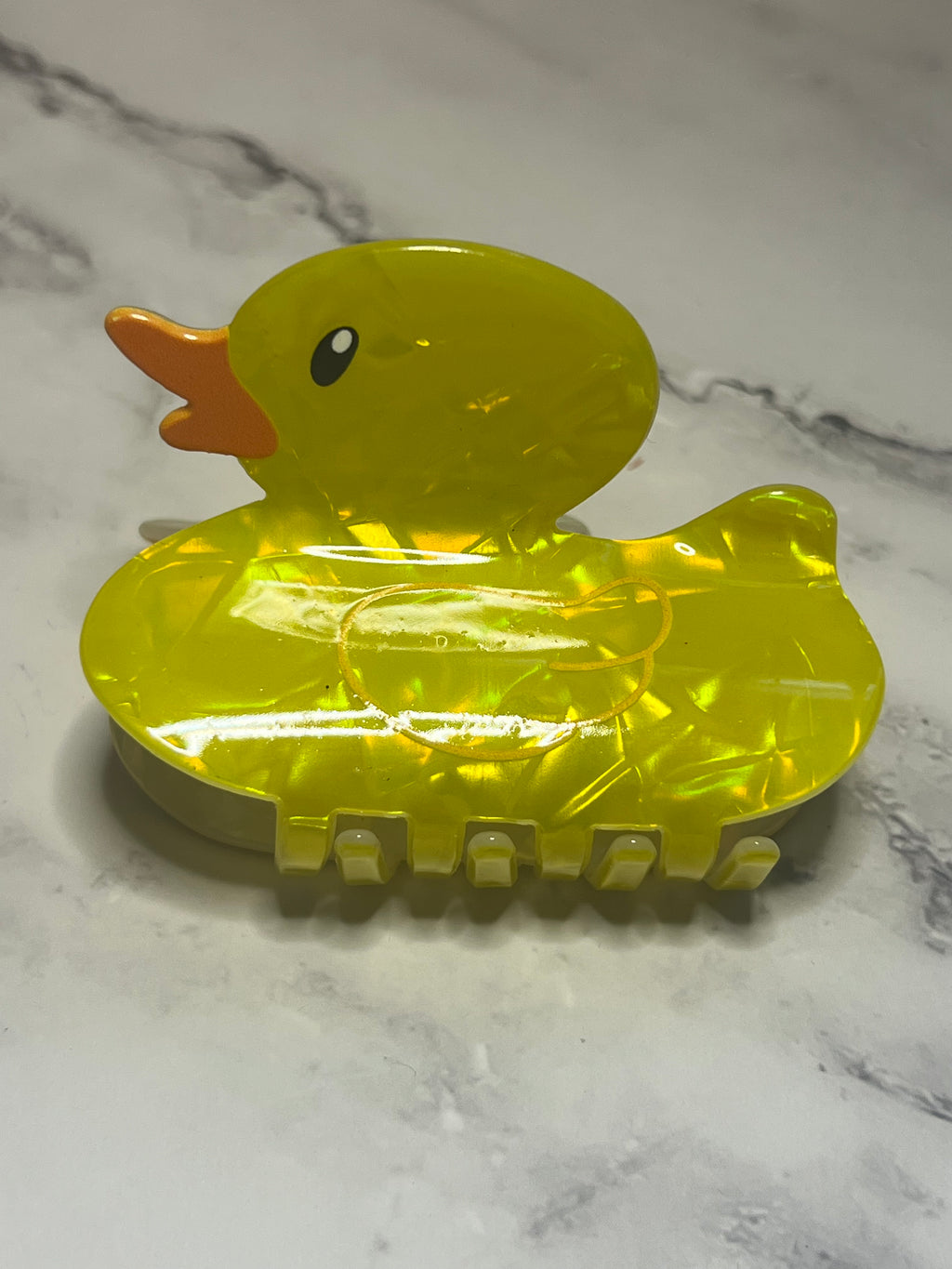 Hair Claw / Clip - Yellow Duck