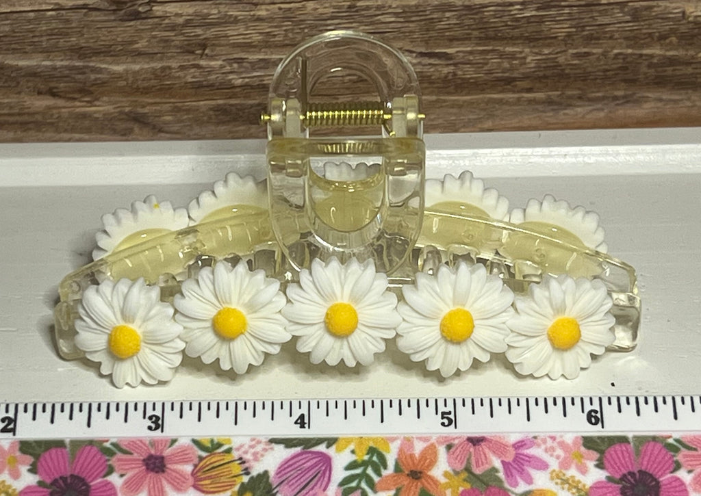 Hair Claw / Clip - Daisies