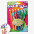 Ink-A-Do Tattoo Pens, Set of 6 Gel Pens