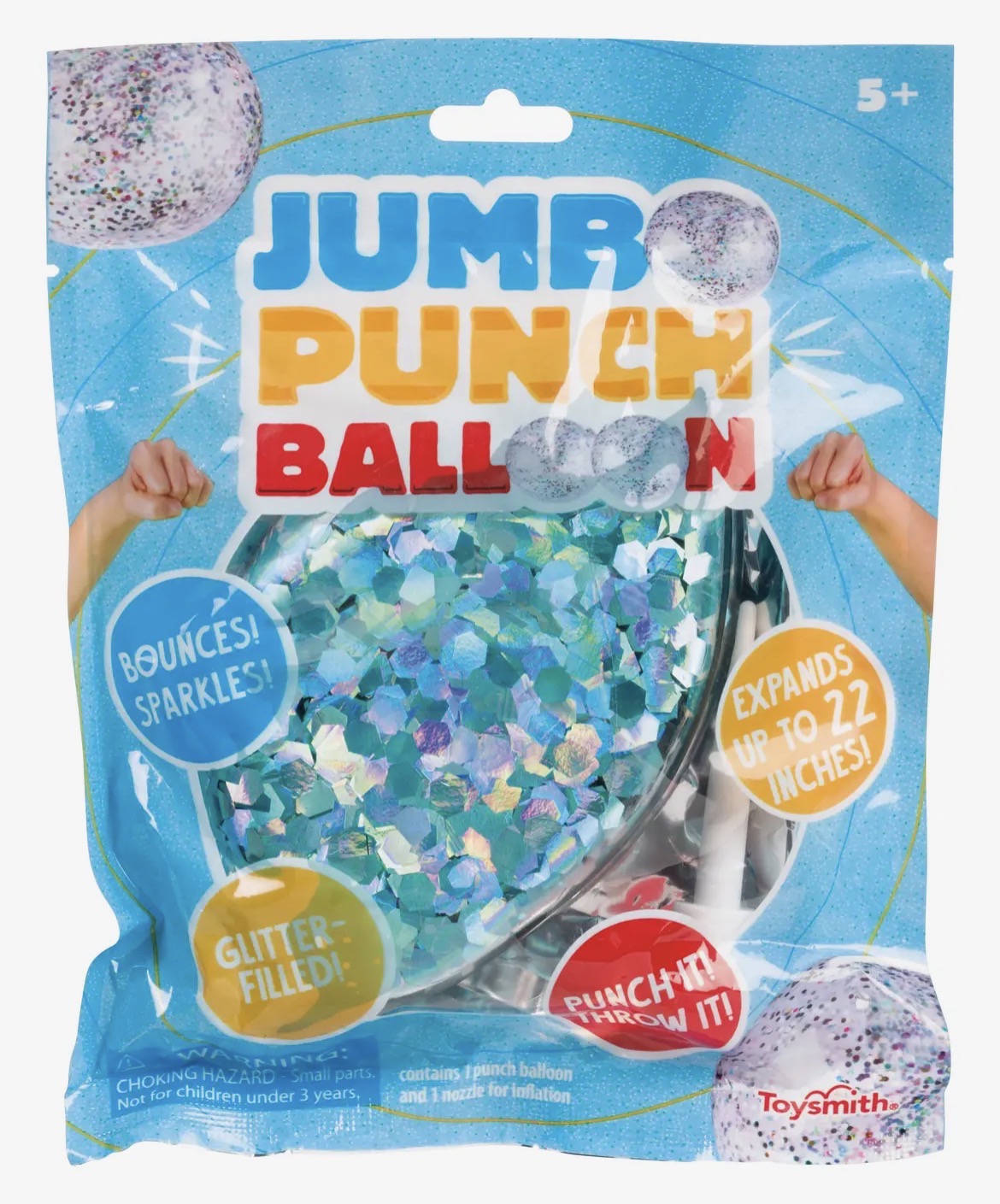Glittery Jumbo 22” Punch Balloon
