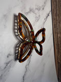 Hair Claw / Clip - Vintage Butterfly - Large