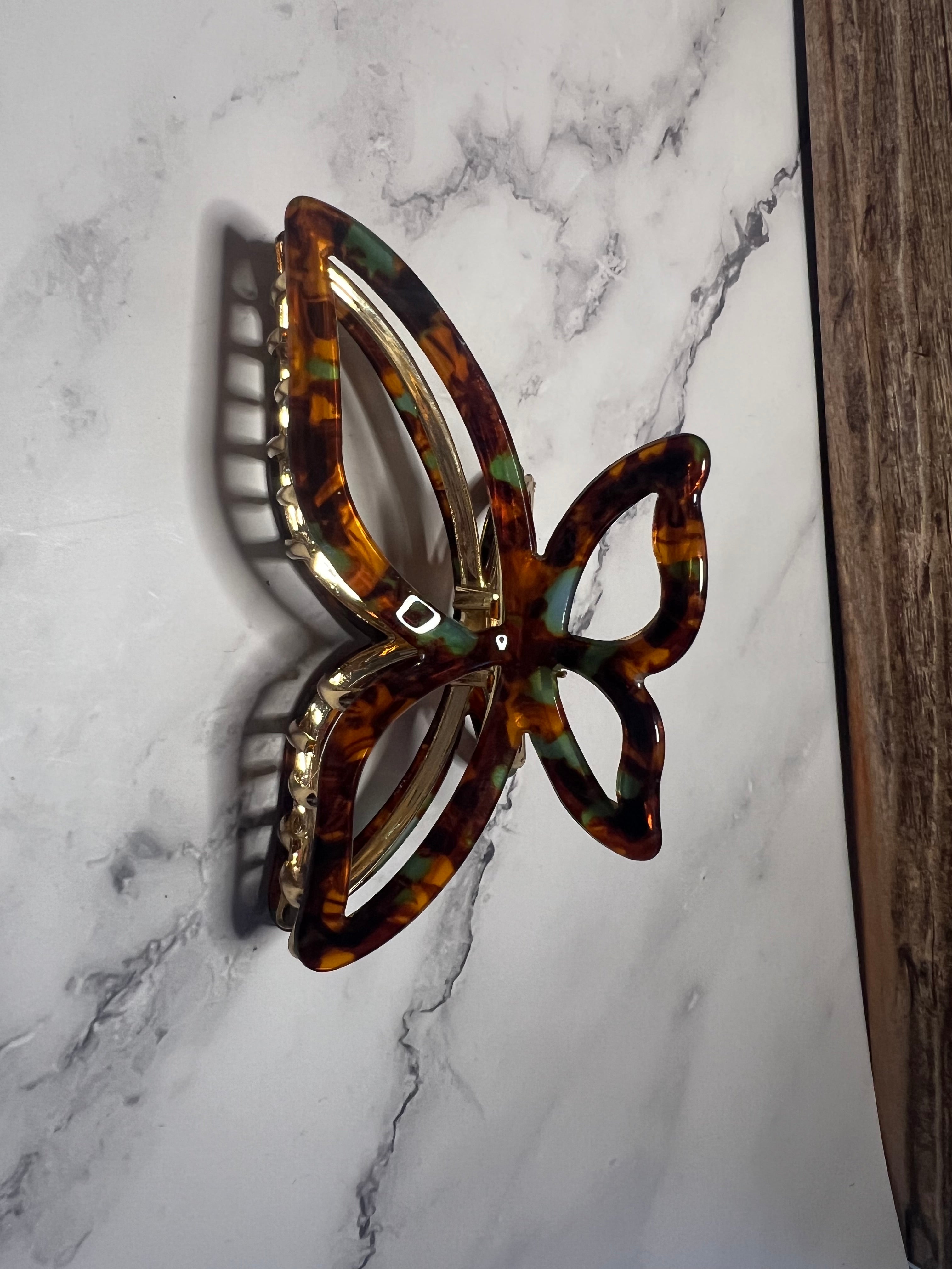 Hair Claw / Clip - Vintage Butterfly - Large