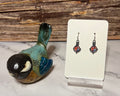 Earrings - Sterling Silver Ear-wire Artisan Glass Drop Dedign