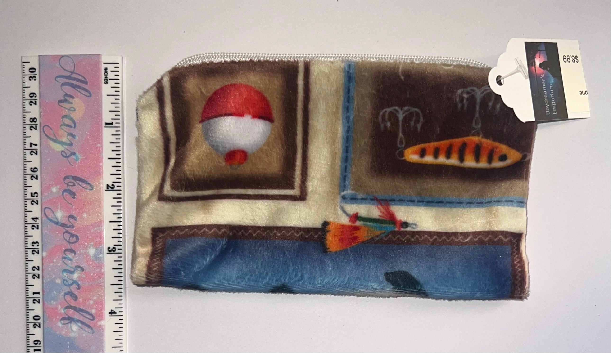 Minky Gone Fishing Pouch Bag