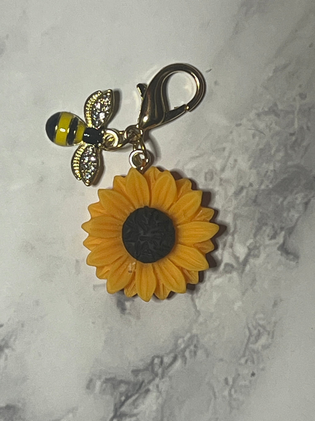 Bee Sunflower Charm