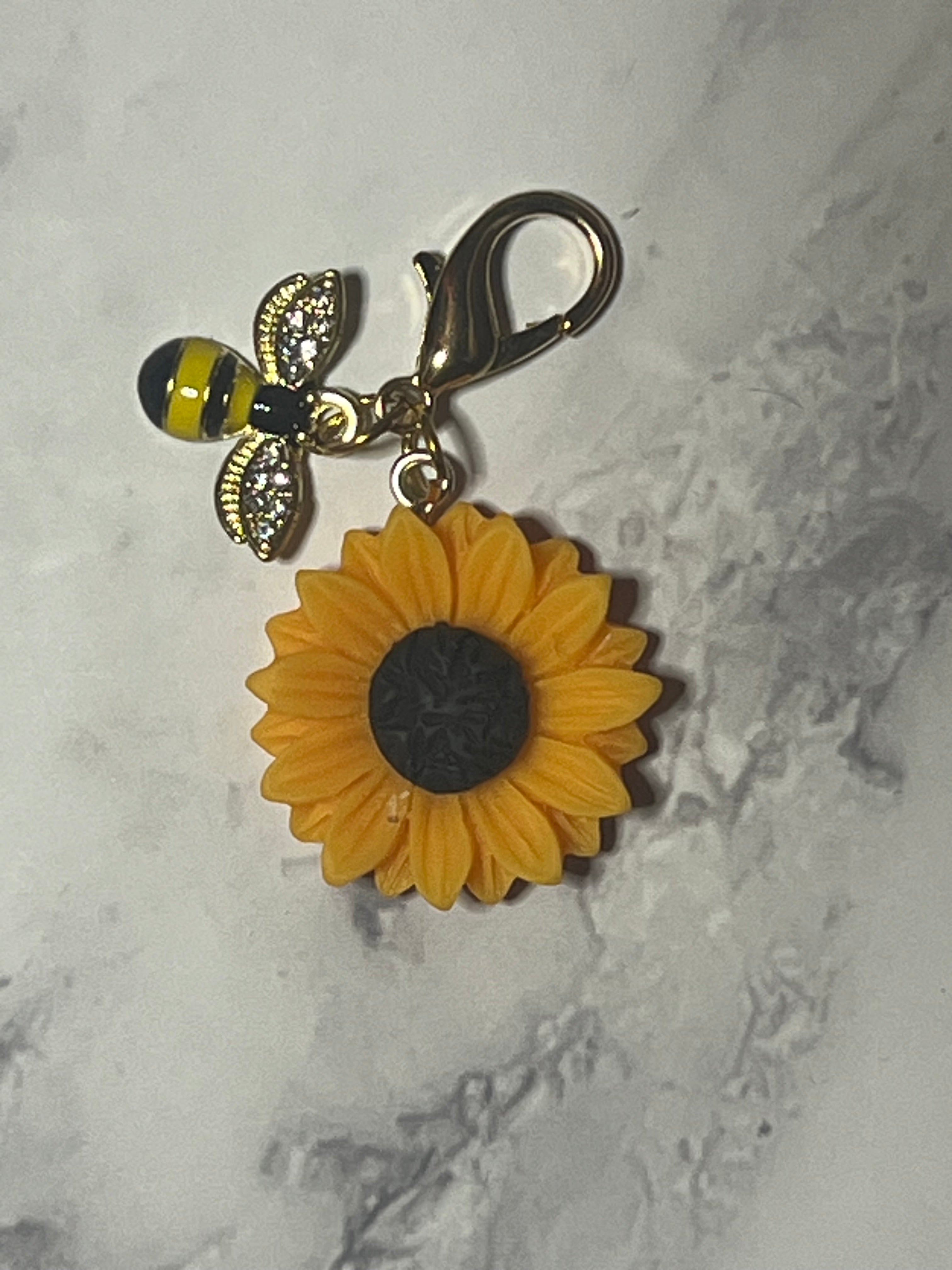 Bee Sunflower Charm
