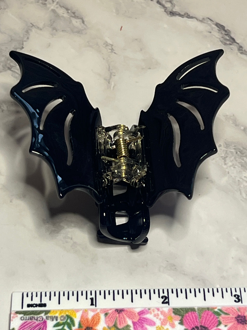 Hair Claw / Clip - Black Bat