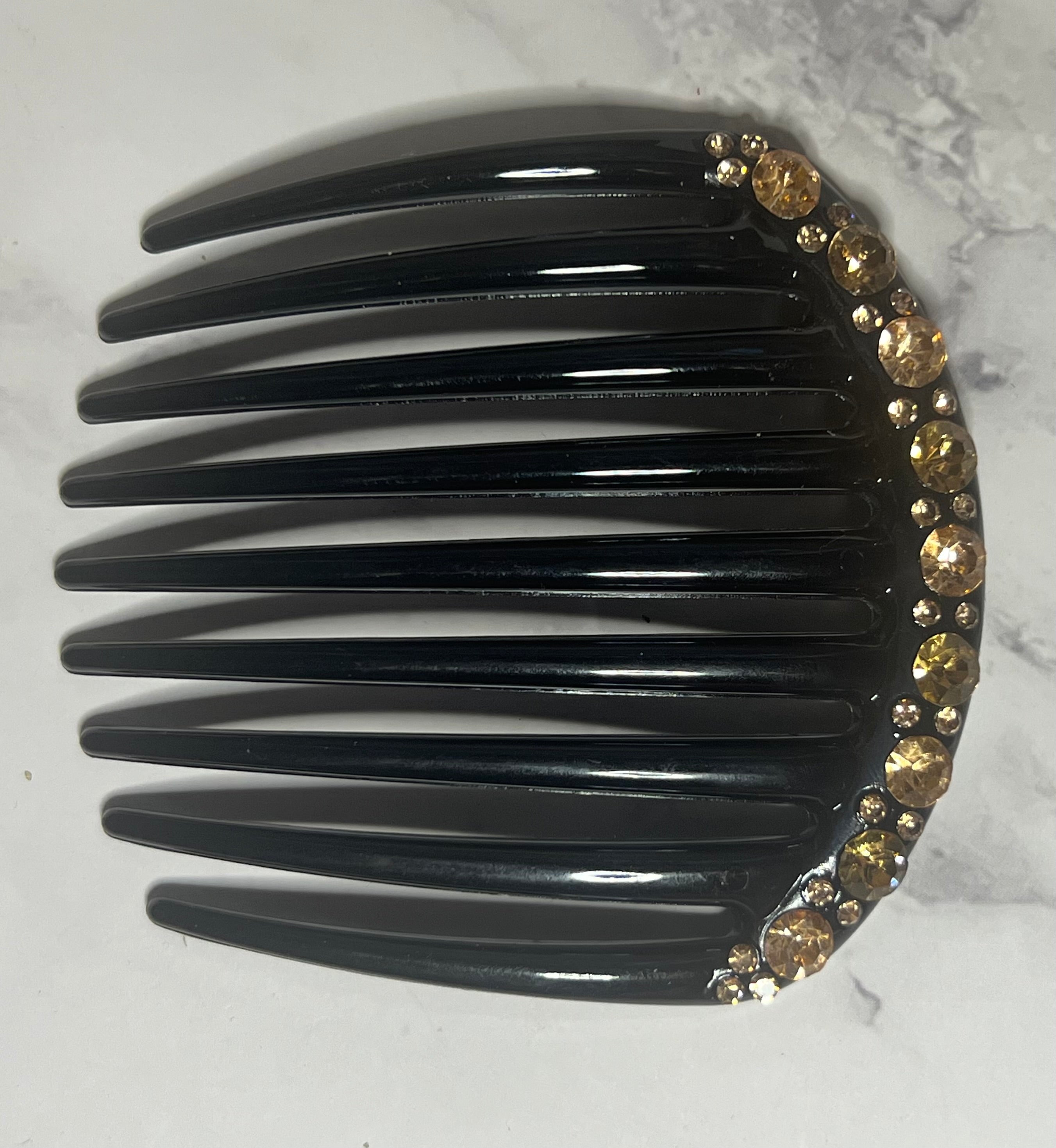 Hair Comb - Crystal Champagne or Vibrant Colors