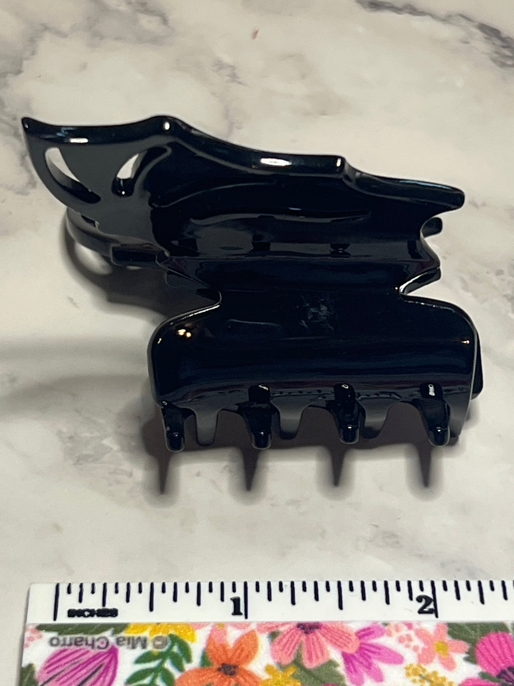 Hair Claw / Clip - Black Bat