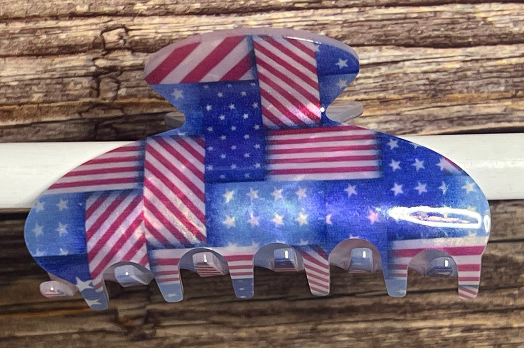 HairClaw / Clip - Patriotic July 4th