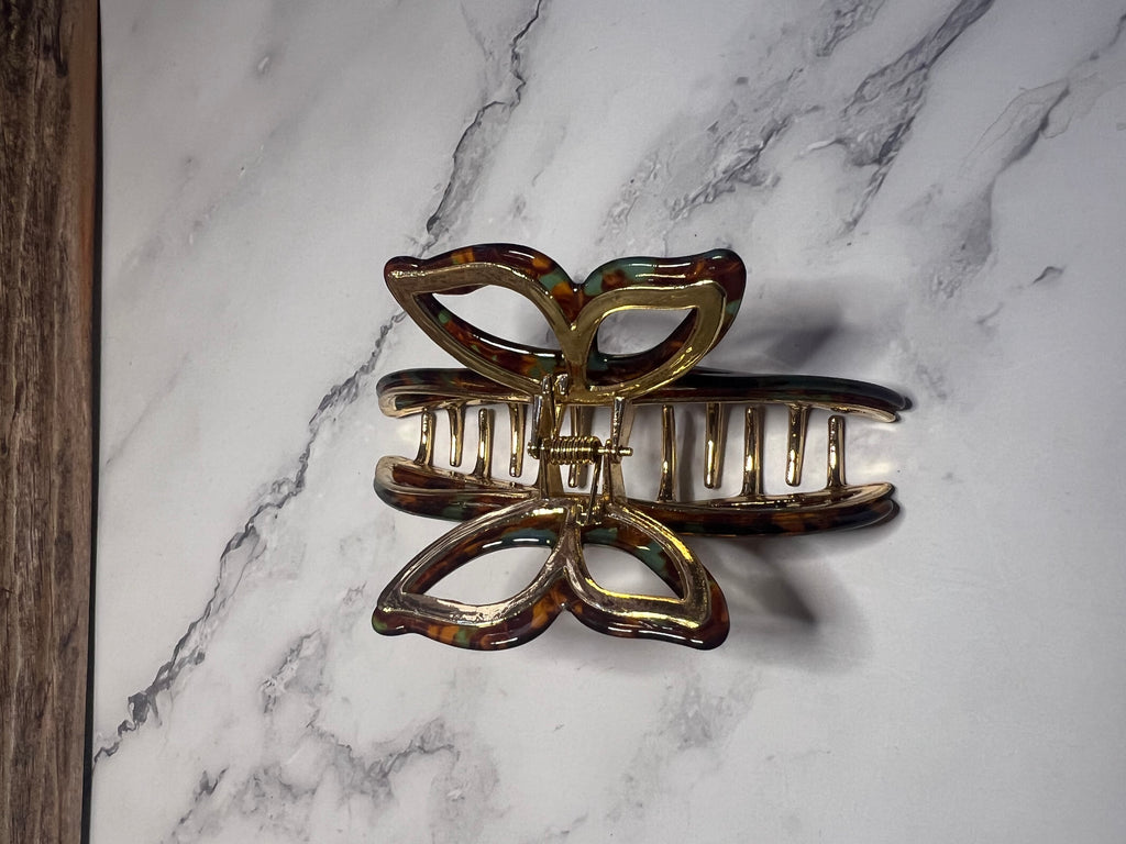 Hair Claw / Clip - Vintage Butterfly - Large