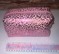 Pink Sparkly Leopard Toiletry Cosmetic Bag