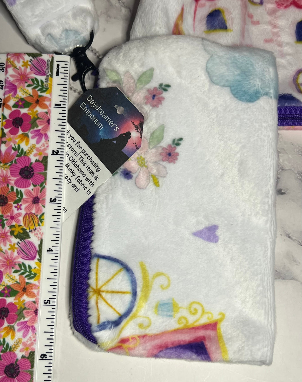 Minky 3-Piece Zipper Pouch Set - Fairy Tale Cuddle