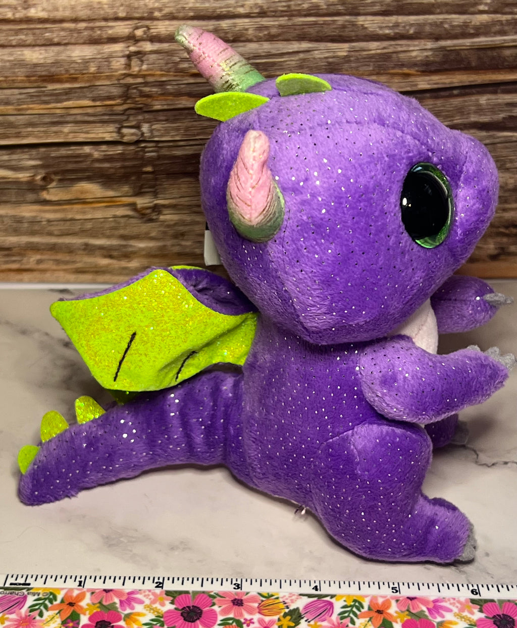 Ty Beanie Baby - Daphne Purple Dragon