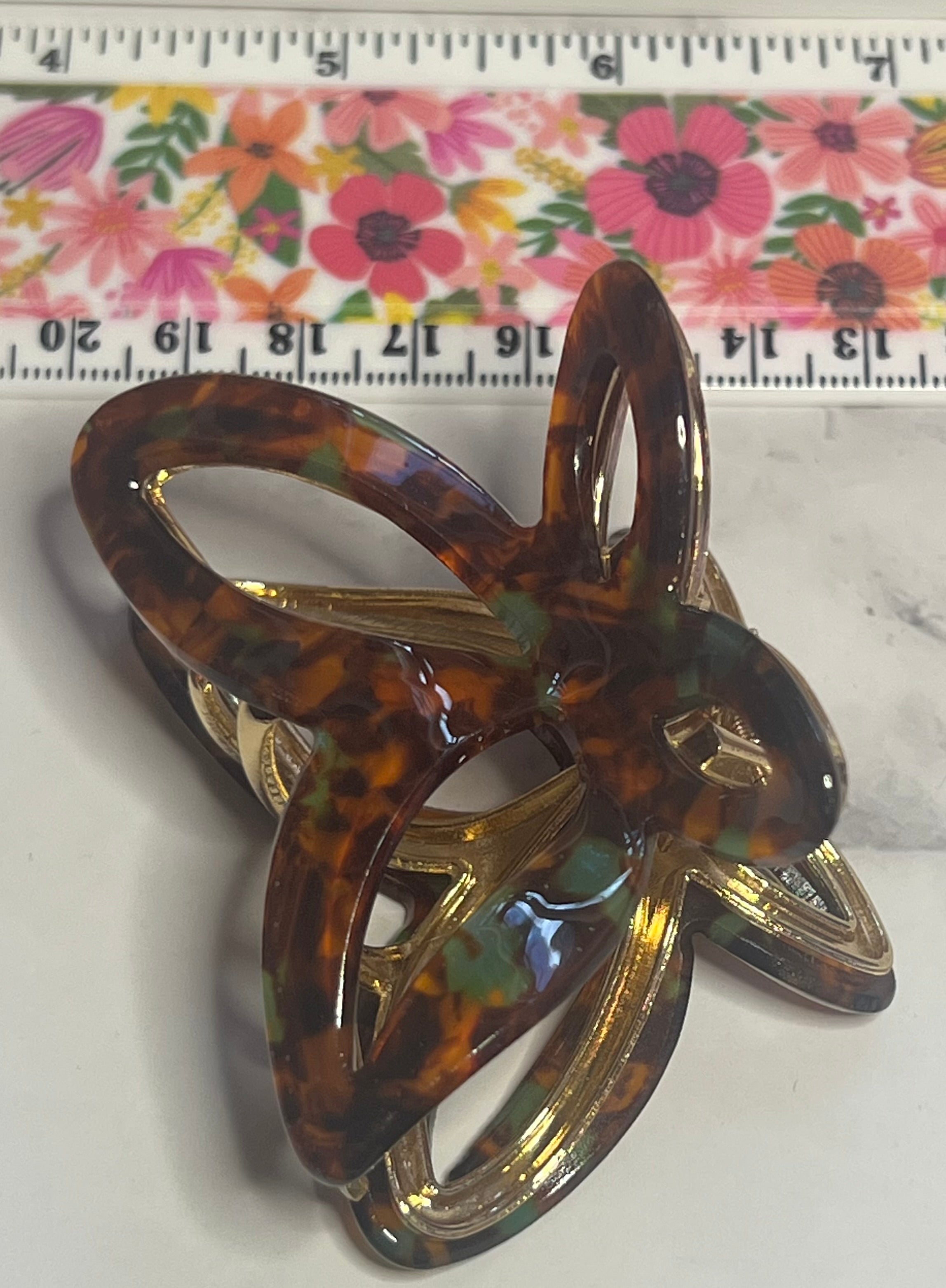 Hair Claw / Clip - Vintage Butterfly