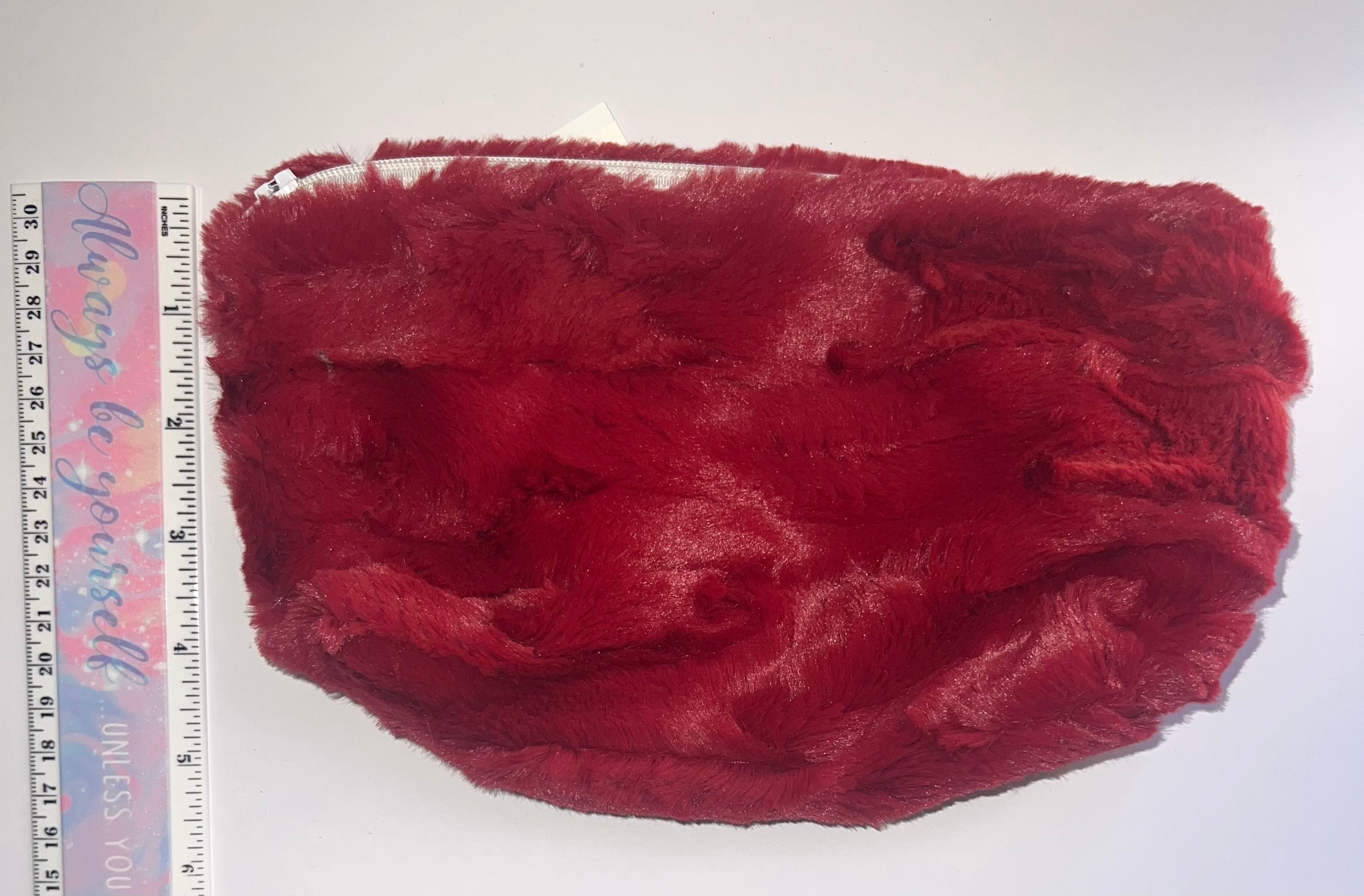 Minky Merlot Pouch Bag