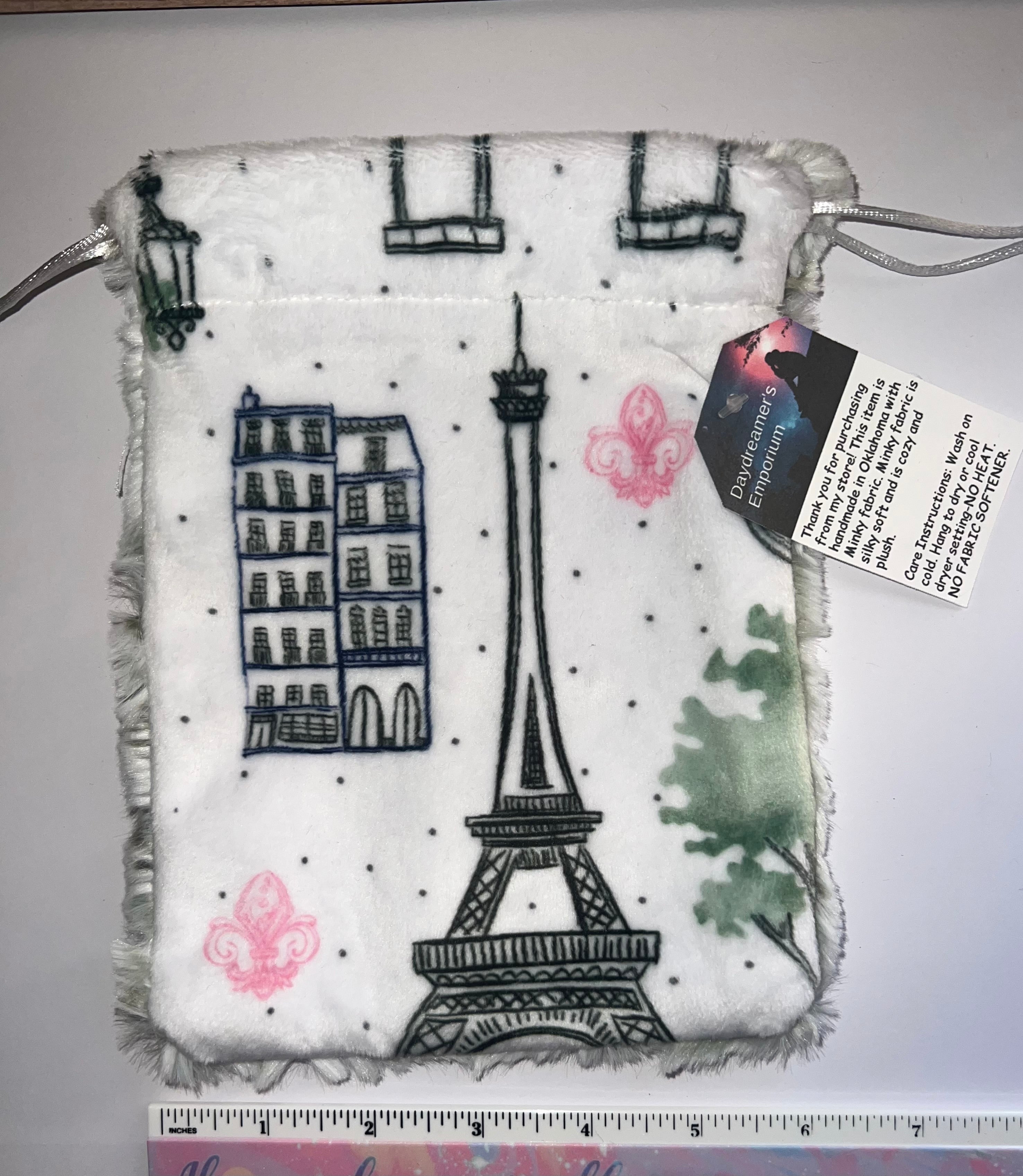 Minky Paris Cinch Sack Bag