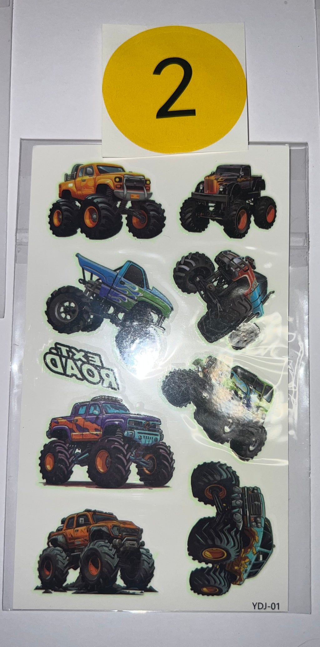 Monster Truck Temporary Tattoos