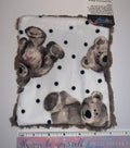 Minky Teddy Bears Pouch Bag