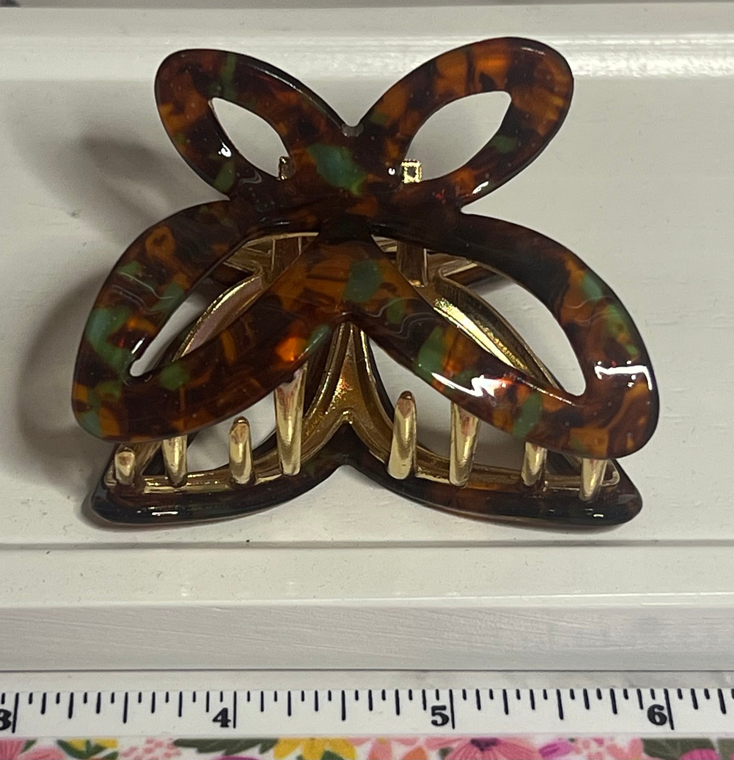 Hair Claw / Clip - Vintage Butterfly
