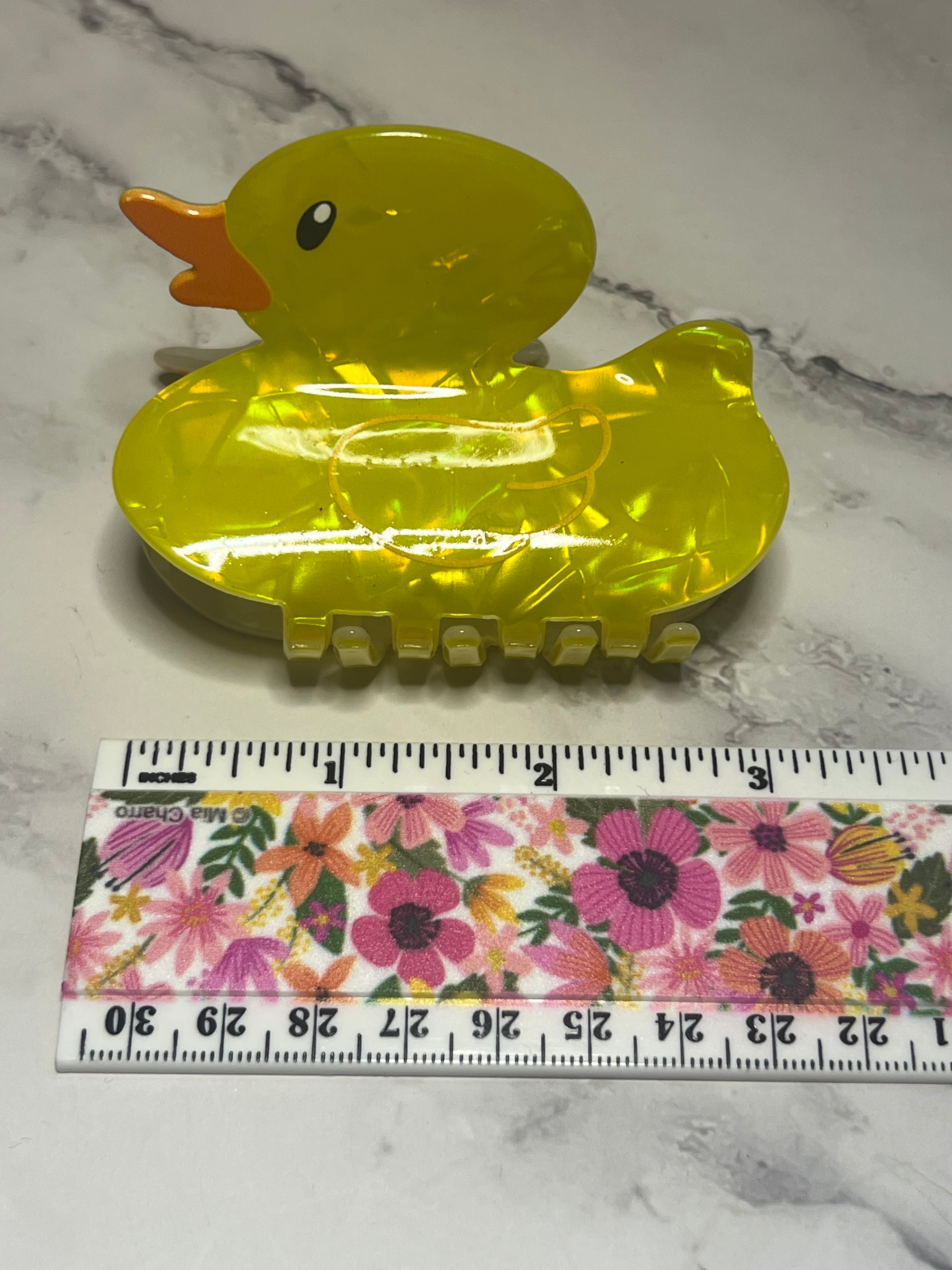 Hair Claw / Clip - Yellow Duck