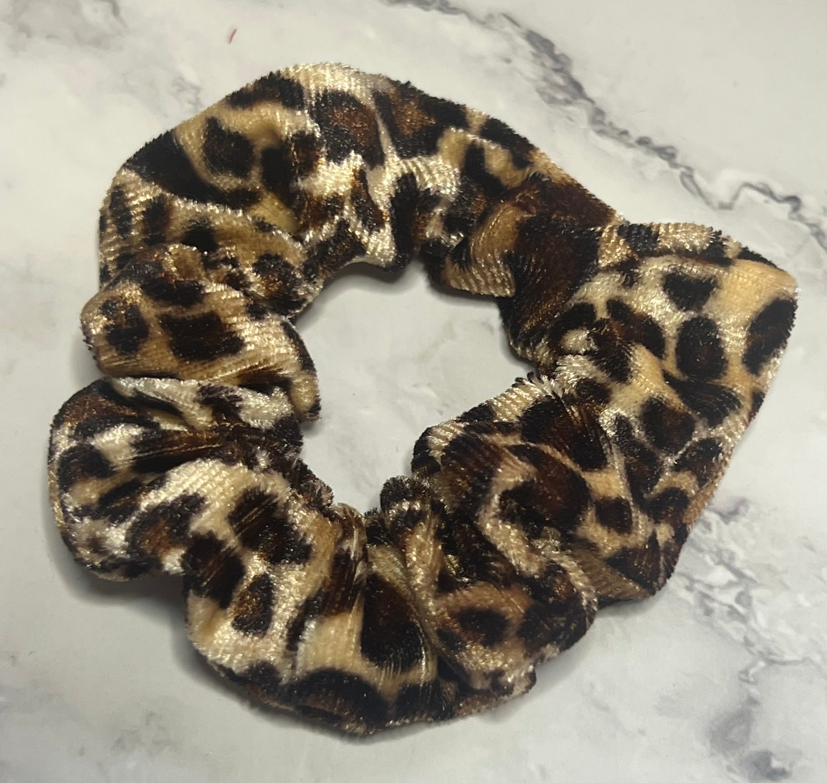 Hair Scrunchie - Leopard Print