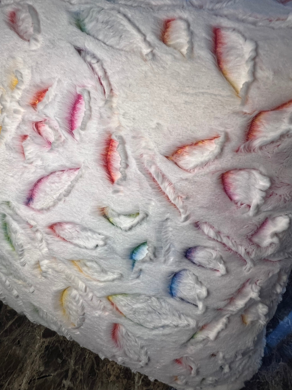 Minky Throw Pillow - Vibrant Poppy