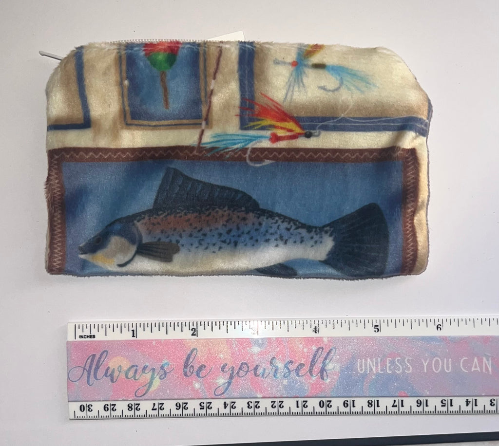Minky Gone Fishing Pouch Bag