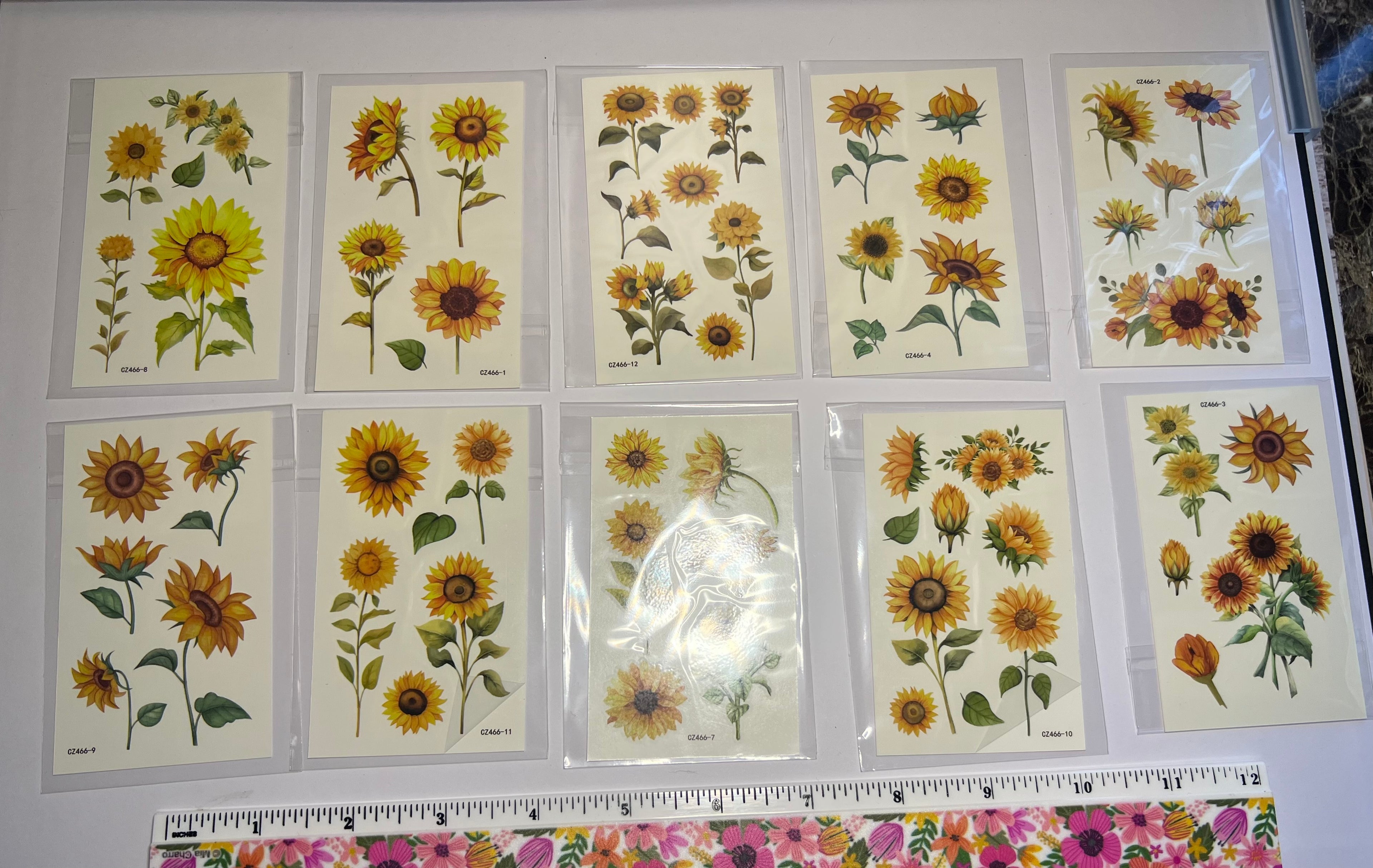 Sunflower Temporary Tattoo