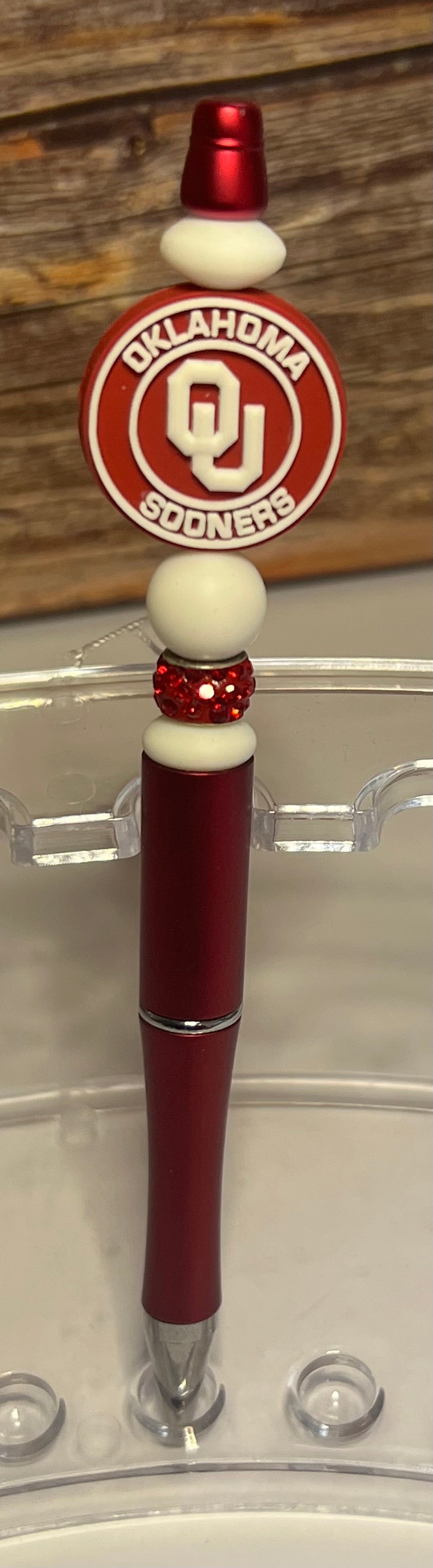 Beadable Ink Pen - OU, OSU, Thunder
