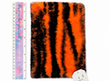 Minky Pouch - Orange/Black Zebra