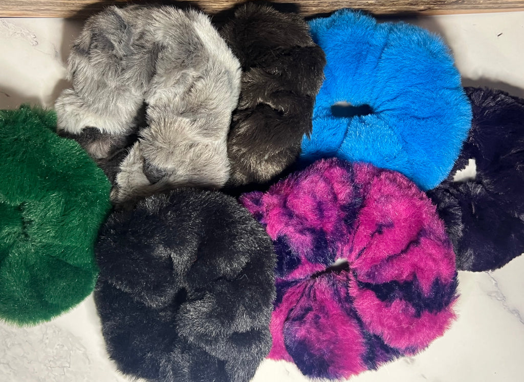 Minky Scrunchies - Plush Various Colors