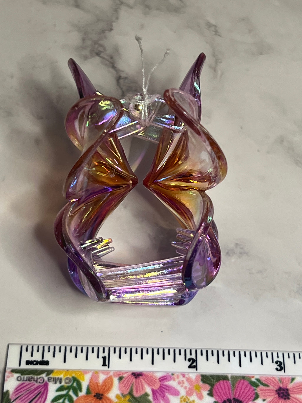 Hair Claw / Clip - Large Iridescent Flower - Various Colors To Choose From