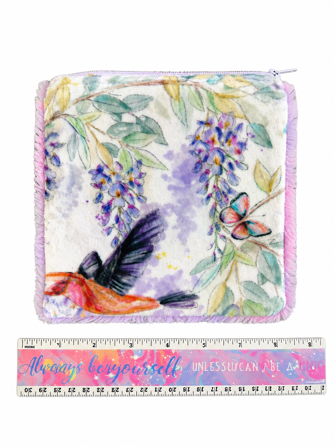 Minky Pouch - Hummingbird