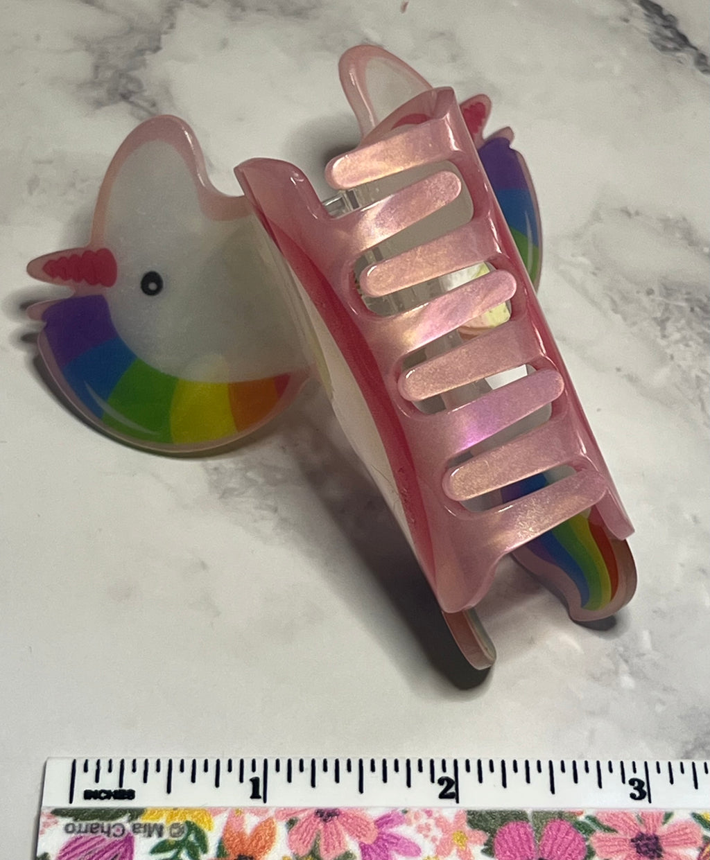 Hair Claw / Clip - Colorful Unicorn
