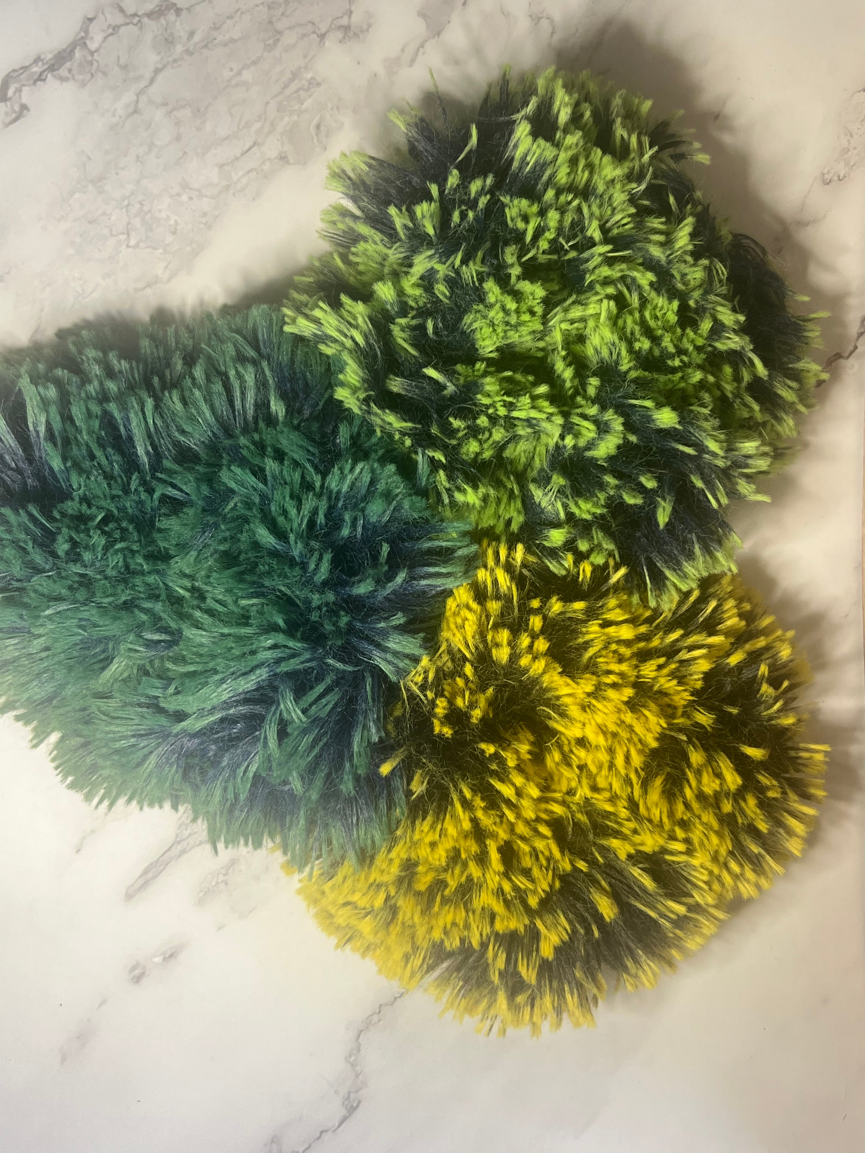 Minky Shag Hair Scrunchie - Various Colors