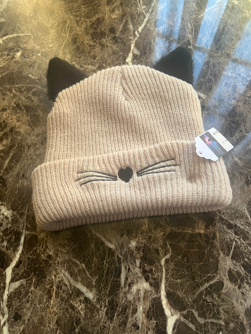Cute Cat Ear Knit Beanie Hat