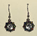 Earring - Sterling Silver Colorful Flower
