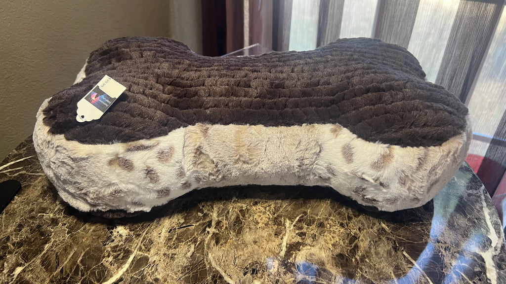 Minky Dog Bone Stuffie