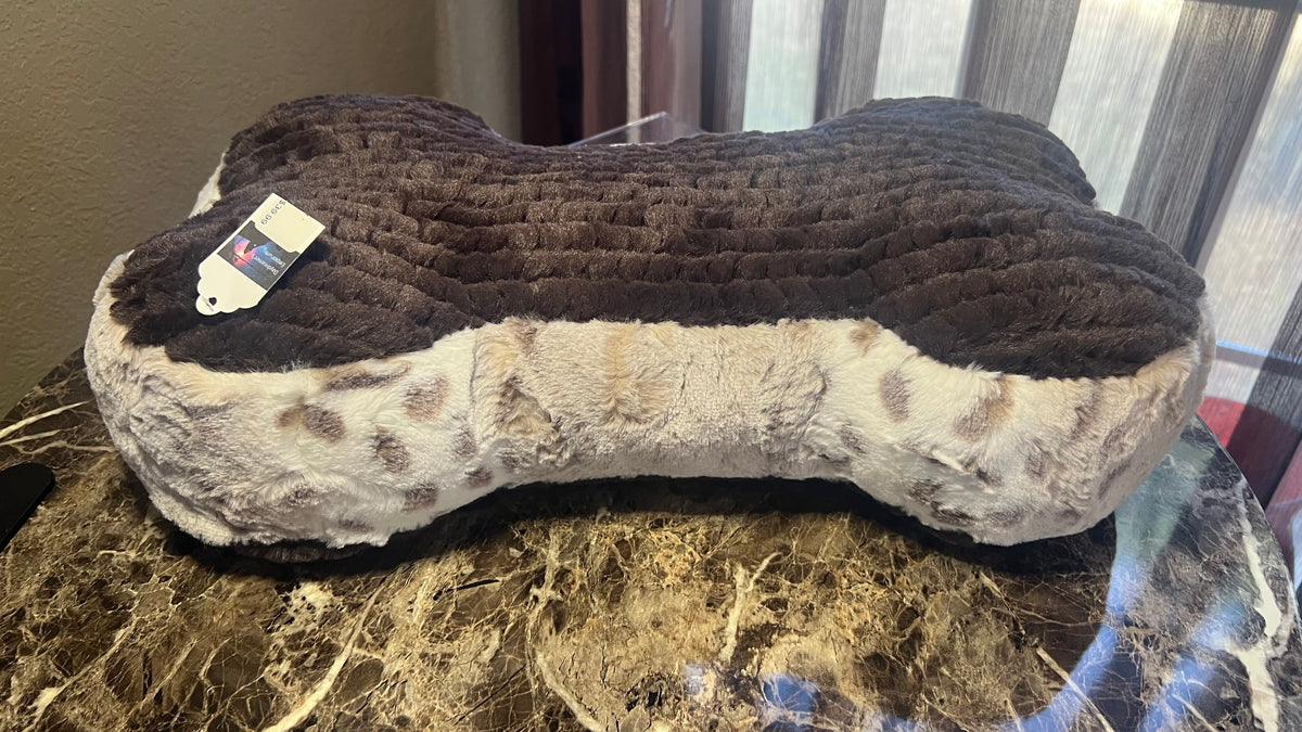Minky Dog Bone Stuffie