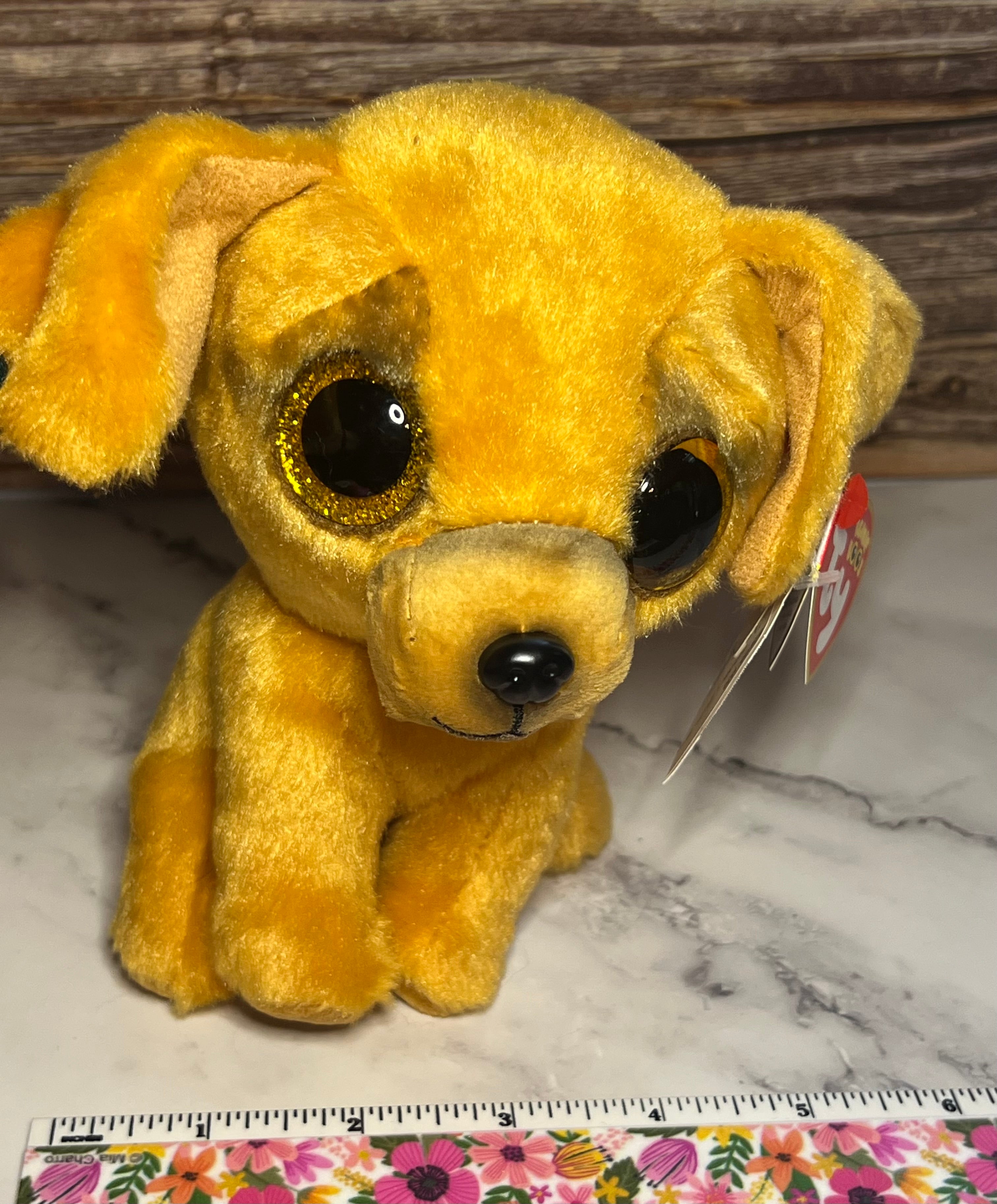 Ty Beanie Baby - Zu Zu - Brown Dog Puppy