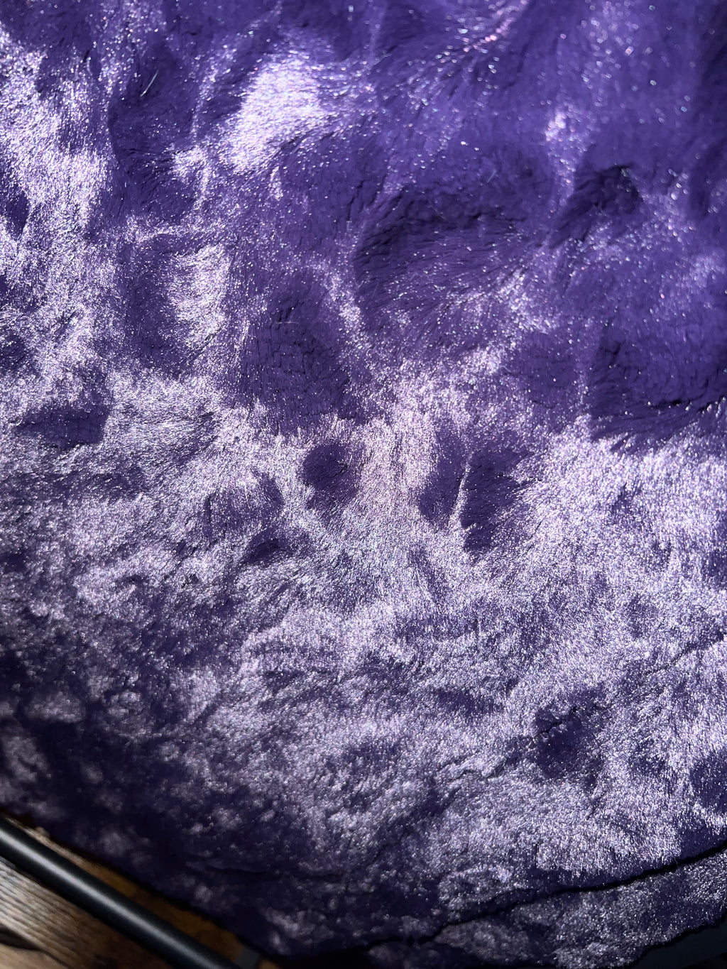 Minky Baby Blanket - Dark Purple Bella
