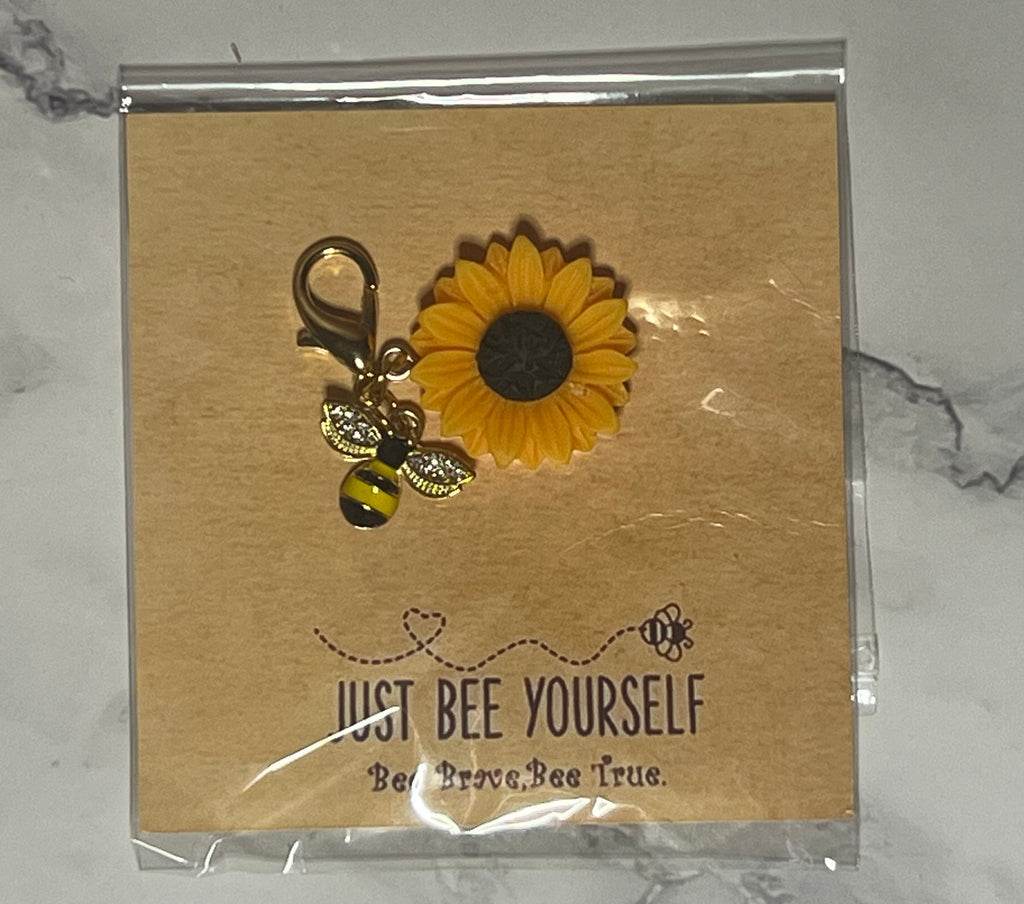 Bee Sunflower Charm