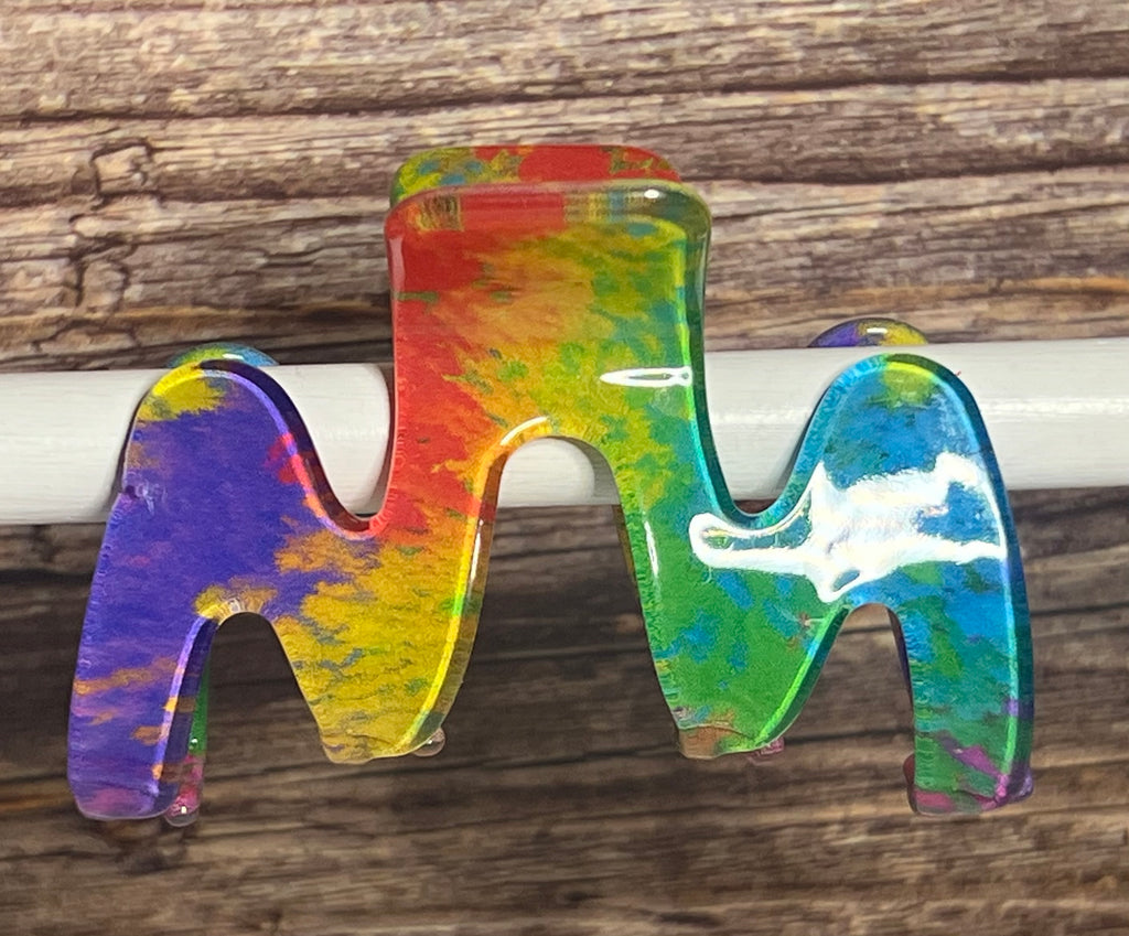 Hair Claw / Clip - Colorful Zig Zag