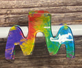Hair Claw / Clip - Colorful Zig Zag
