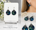Earrings - Sterling Silver Iridescent Shell Disc