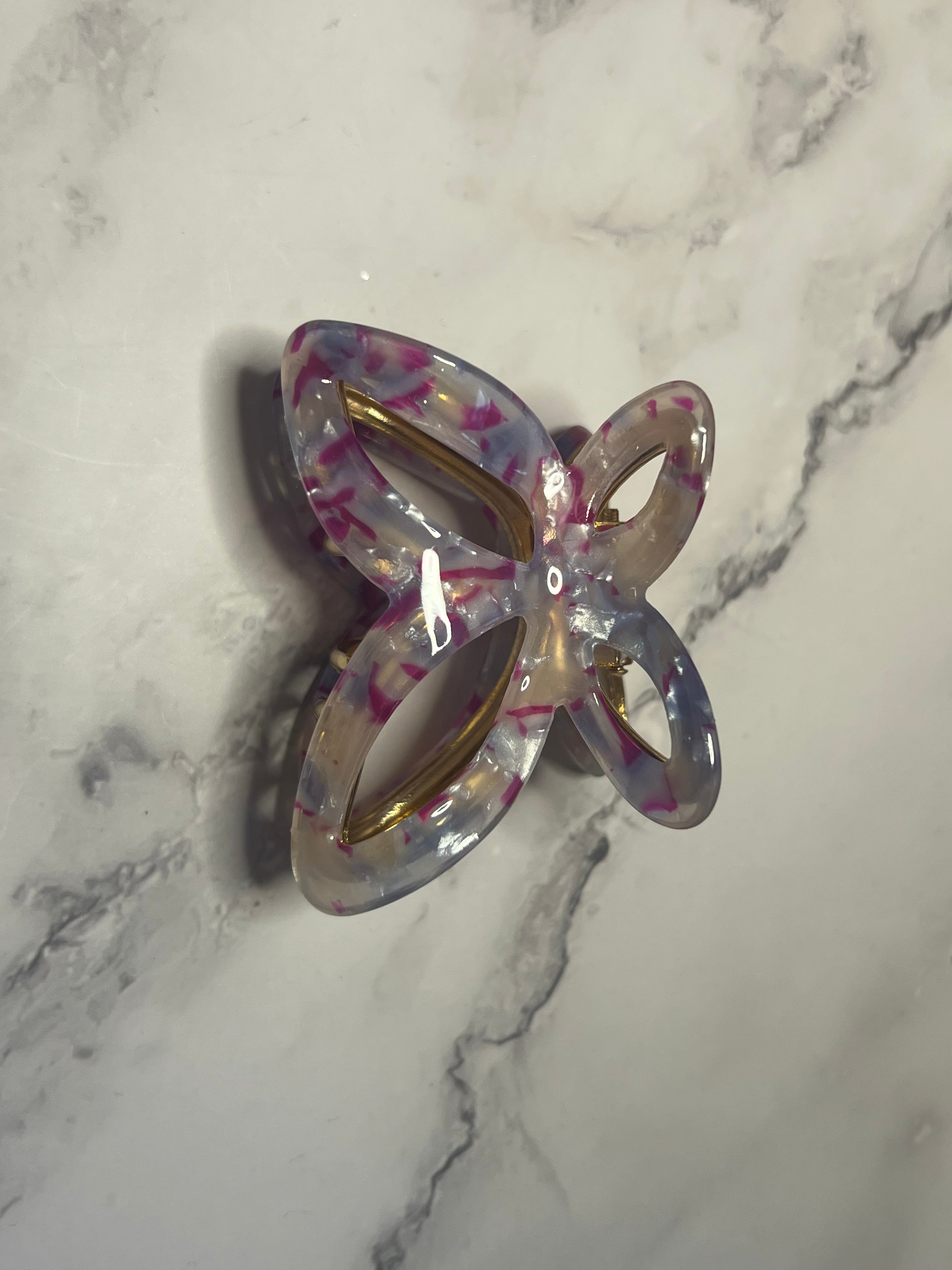Hair Claw / Clip - Vintage Butterfly