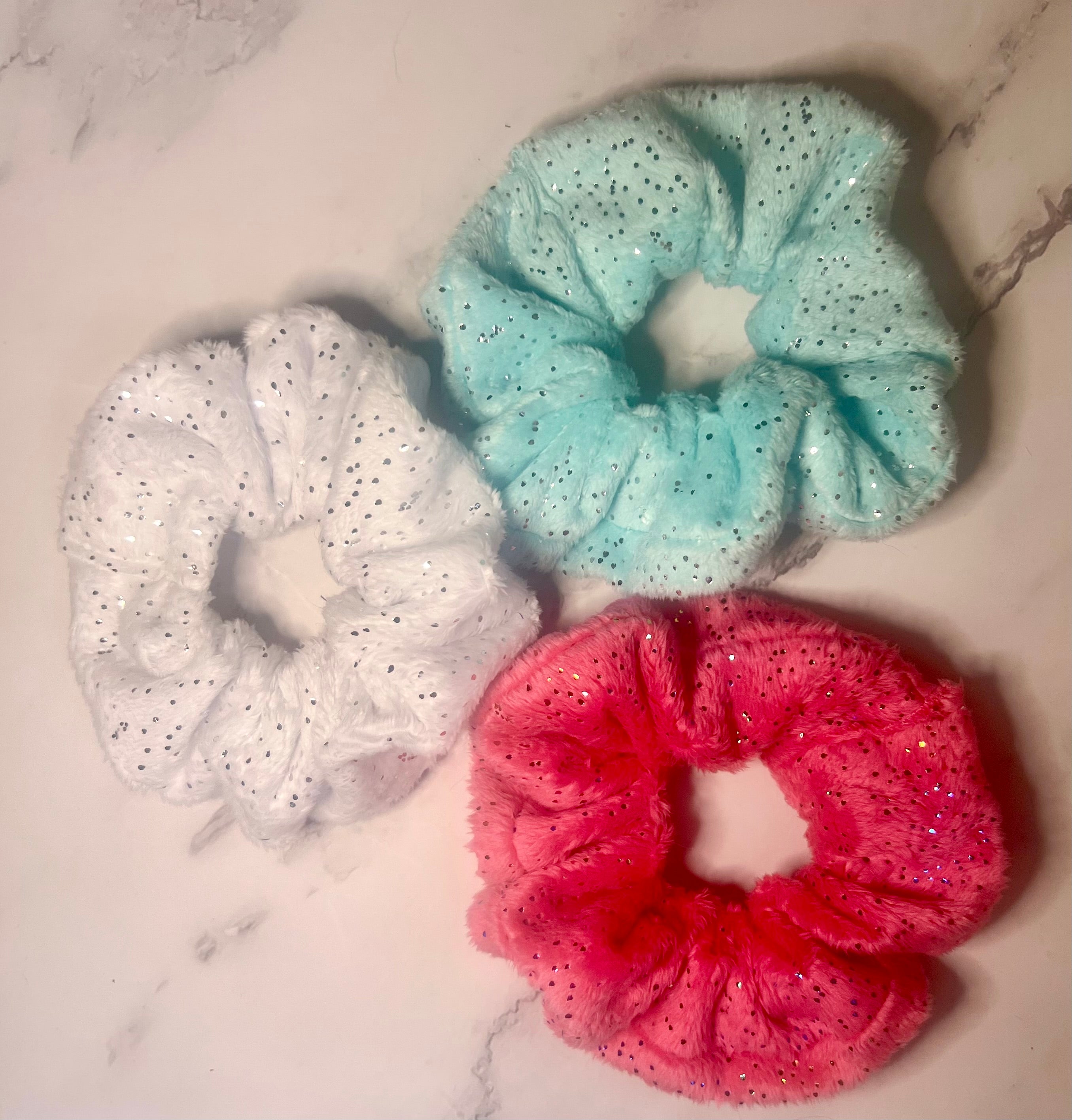 Minky Razzle Dazzle Hair Scrunchie - Various Colors