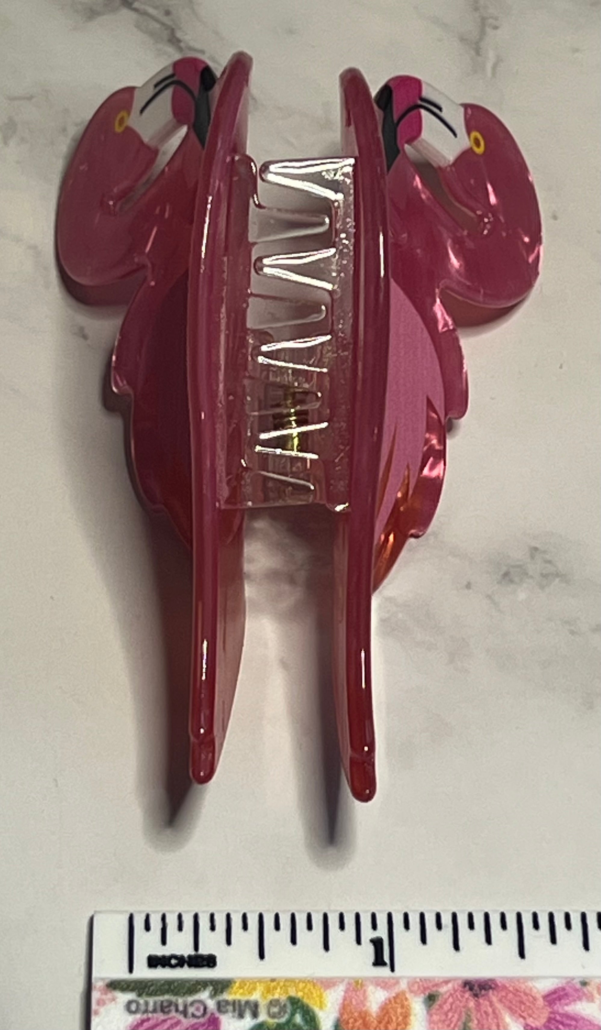 Hair Claw / Clip - Pink Flamingo